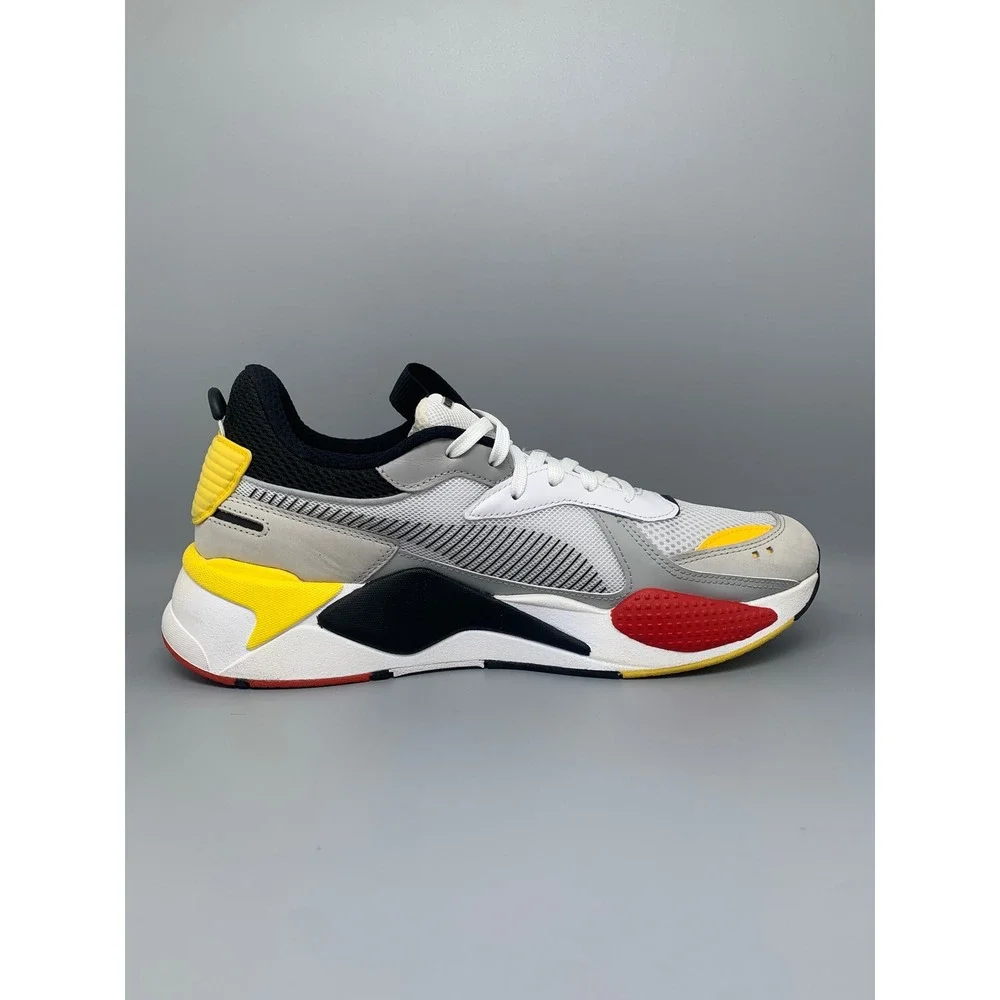 Puma RS-X Toys White Yellow Red Running Shoes 369449-15 Men's Sz‎ 13
